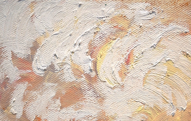 Texture de peinture à l'huile avec des coups de pinceau, fragment de fond de peinture acrylique.