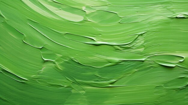 Texture de peinture lisse verte gros plan tourbillon abstrait