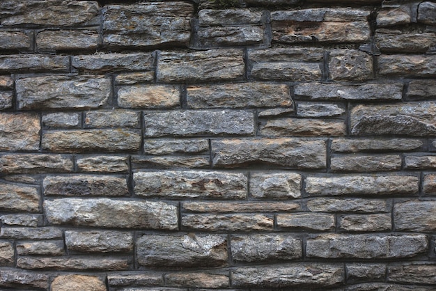 Texture de pierre. briques de taille aléatoire.