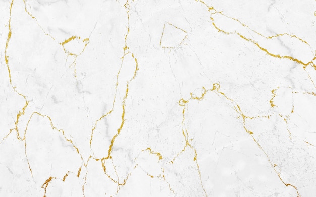 Texture de pierre de marbre blanc avec des veines dorées