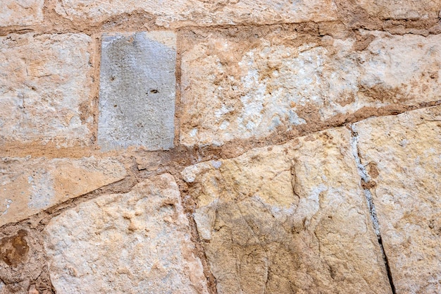 Texture de pierre naturelle Blocs de pierre d'une structure d'église
