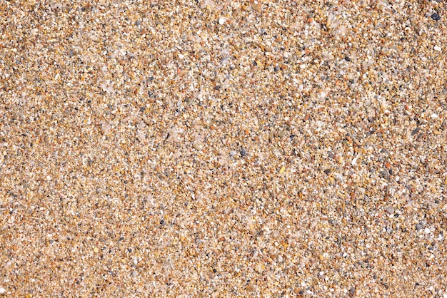 Texture des pierres et du sable sur la plage