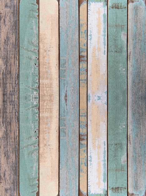 Texture de planche de bois de couleur ancienne mur et sol pour le fond