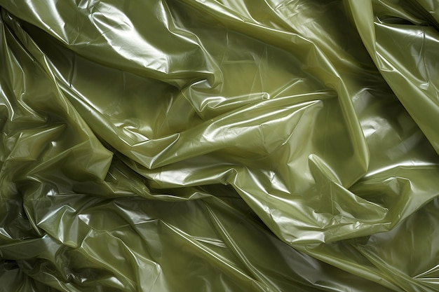 Texture en plastique froissée Arrière-plan sac à ordures en plastique ridé en gros plan Enveloppe de film de texture de feuille en plastique abstraite générée par l'IA