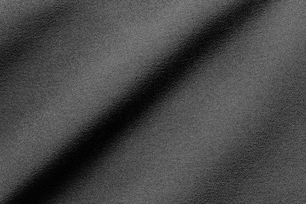 Photo texture de polyester de tissu de tissu de couleur noire et fond textile