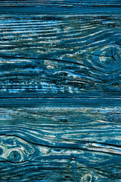 Texture de porte bleue en bois ancienne.