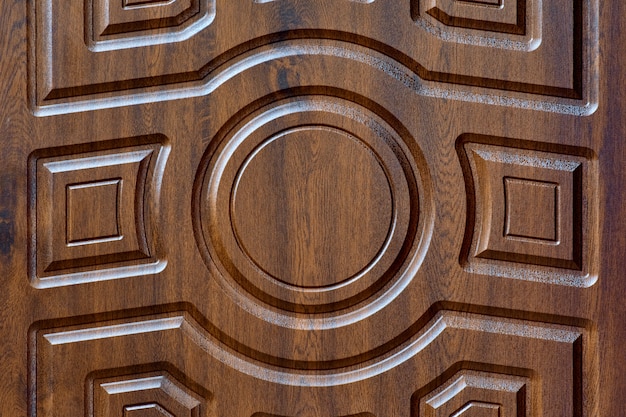 Texture de la porte avec un gros plan de motif de fond géométrique