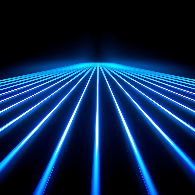 Texture puissante flux de rayons de lumière néon avec couleur cobalt audacieuse effet Li FX collage d'arrière-plan
