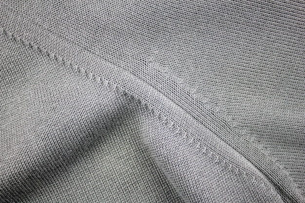 La texture d'un pull en coton Veste en fil La texture des vêtements