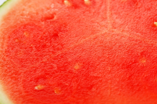 texture de la pulpe juteuse de melon d'eau rouge