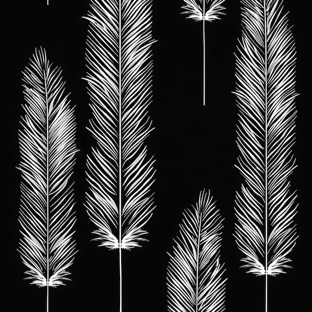 Texture de Rachis à plumes avec un parallèle régulier et une couche dense de collage Arran Arrière-plan d'art naturel