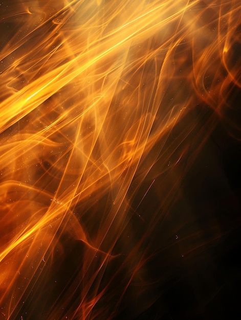 Texture Des rayons de feu de camp chaleureux avec une lumière réconfortante et un effet orange