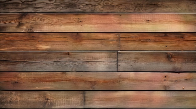 Texture réaliste du mur en planches de bois avec une beauté naturelle