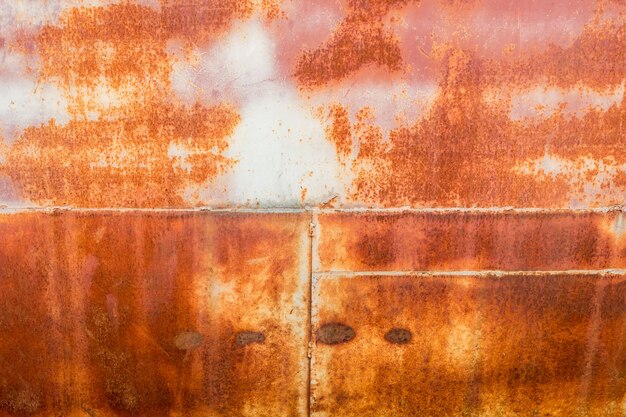 Texture de rouille sur une ancienne structure métallique