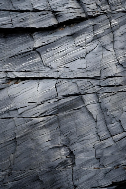 Texture rugueuse d'une façade rocheuse en gros plan AI générative