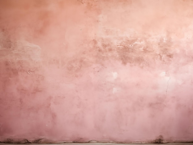 La texture rustique du mur rose décoloré