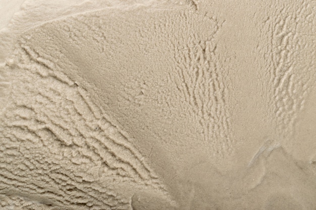 Texture De Sable Humide Beige Clair, Vue De Dessus De Fond Texturé De Plage De Sable Humide Avec Espace De Copie