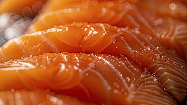Texture de saumon cru IA générative