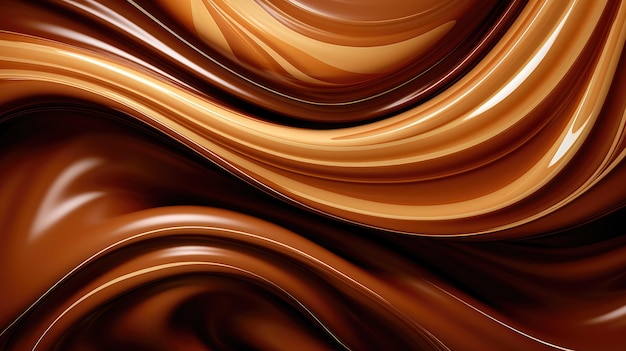 La texture sensuelle du chocolat une symphonie de teintes brunes et de vagues de lait un délice crémeux