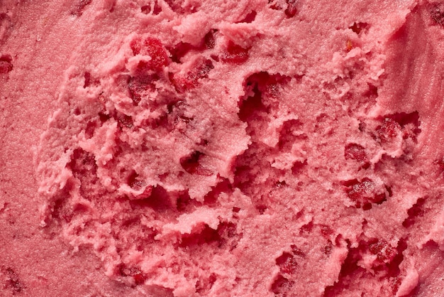 Texture sorbet framboise