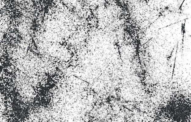 Texture de superposition de détresse grunge noir et blanc Poussière de surface abstraite et mur sale rugueux