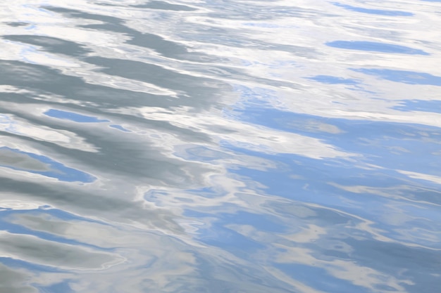 Texture de la surface de l'eau avec de longues vagues douces
