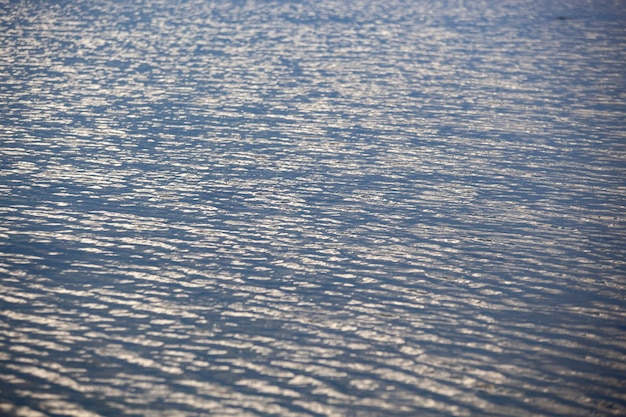 Texture de la surface de la mer vue aérienne à vue d'oeil d'oiseau Photo des vagues bleues et de la texture de la superficie de l'eau