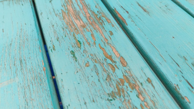 Texture de table en bois bleu Gros plan de la texture en bois bleu