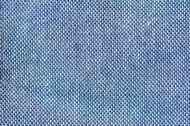 Texture de tissu bleu fond gros plan