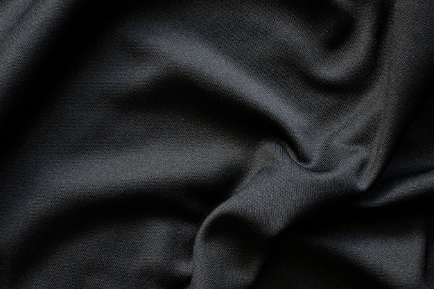 Texture de tissu de luxe en tissu noir