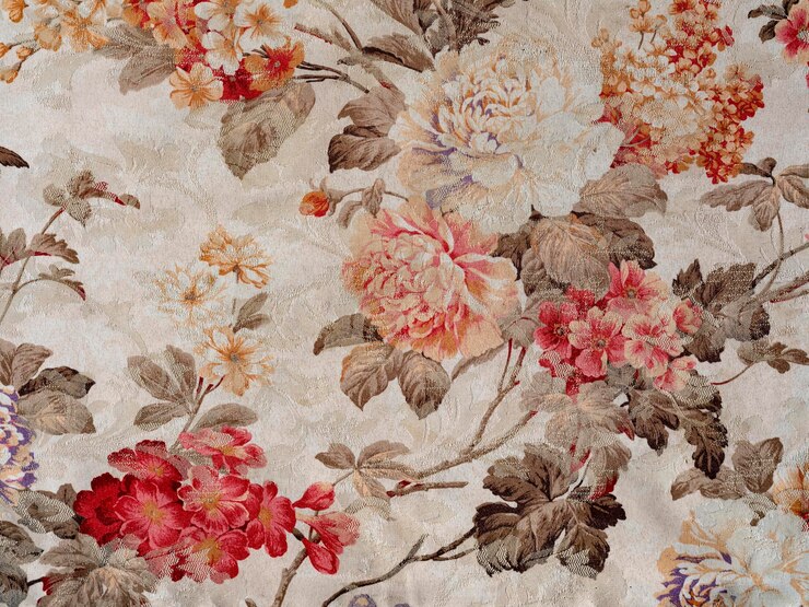 Texture de tissu motif floral