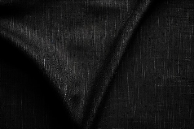 Texture de tissu noir teint en lin