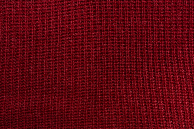 Texture de tissu pull rouge