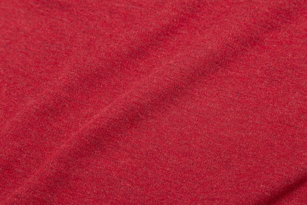 Texture de tissu rouge, fond de tissu.