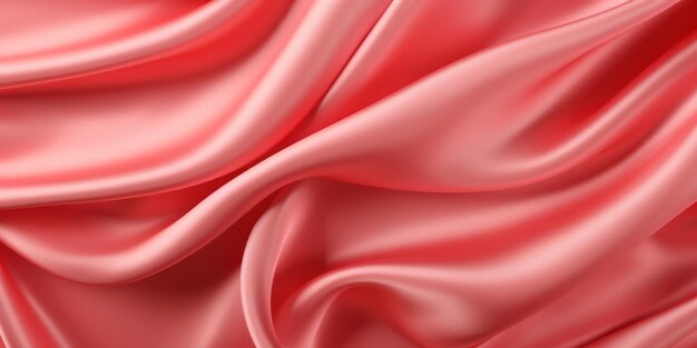 Texture de tissu de soie rouge clair fond luxueux 3D Rendering 4k Ultra hd