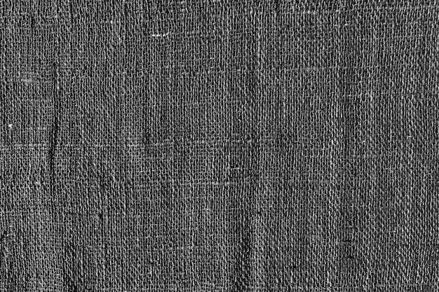 Texture de tissu de tissage de coton gris foncé