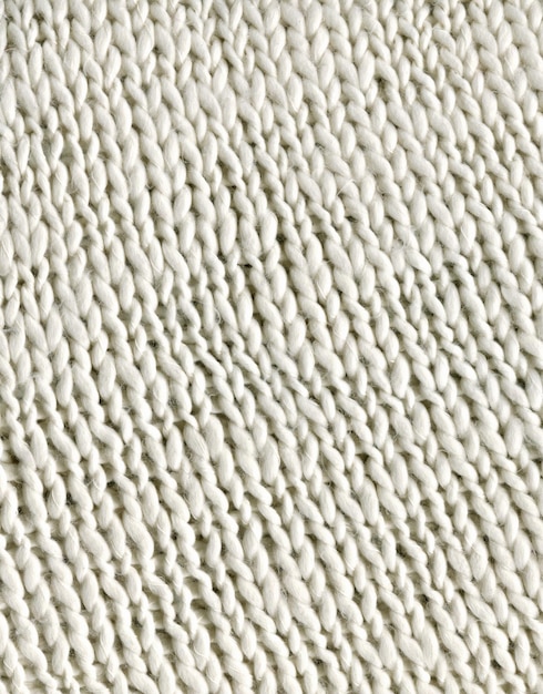 Texture de tissu tricoté blanc Fond de pull en laine