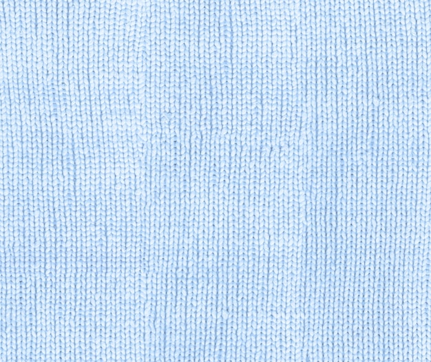 Texture de tissu tricoté bleu