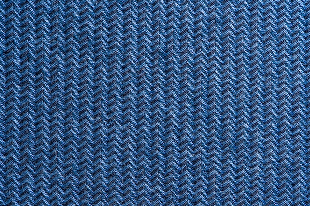 Texture de tissu de vêtement bleu.