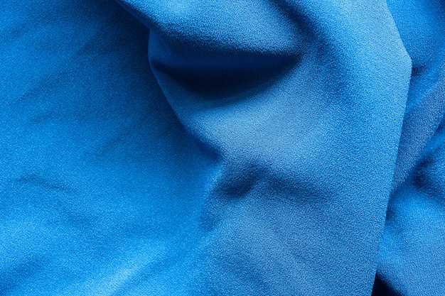 Texture de tissu de vêtements bleu