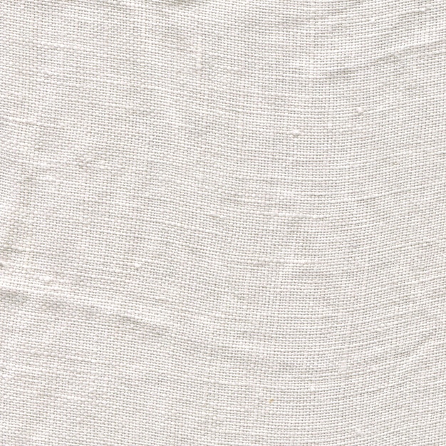 Texture de toile blanche Fond de lin blanc naturel