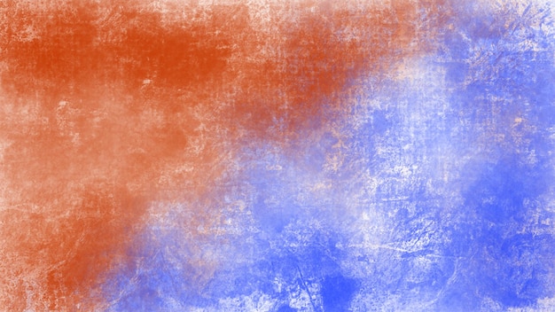 Texture de toile fond abstrait de coup de pinceau rouge et bleu