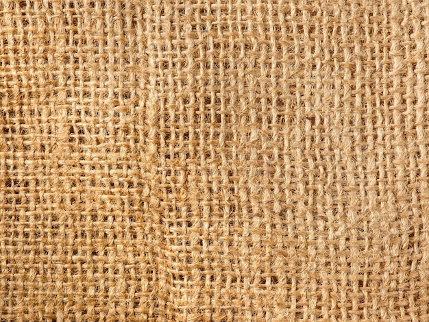 Texture toile de jute bouchent fond abstrait