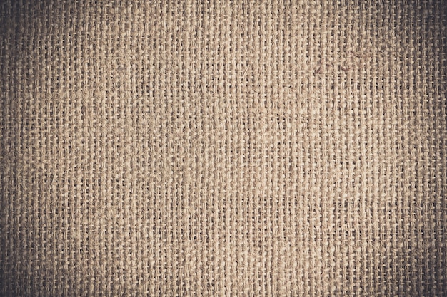 la texture de toile de jute ou de toile de chanvre