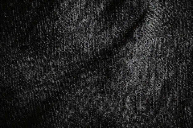 Texture de toile noire Ai générative