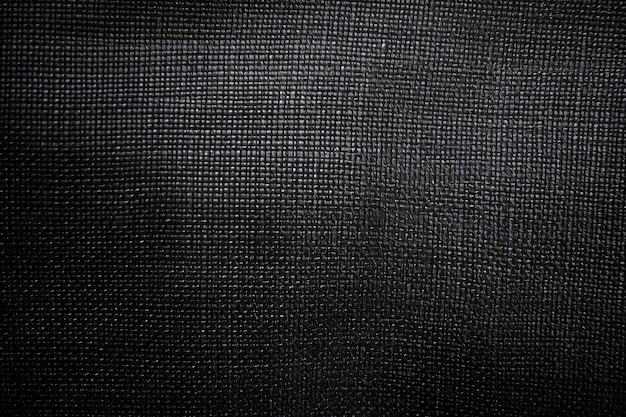 Texture de toile noire Ai générative