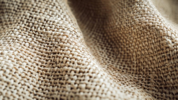 Texture très détaillée de burlap Arrière-plan de sackcloth Vue rapprochée d'un tissu tissé texturé