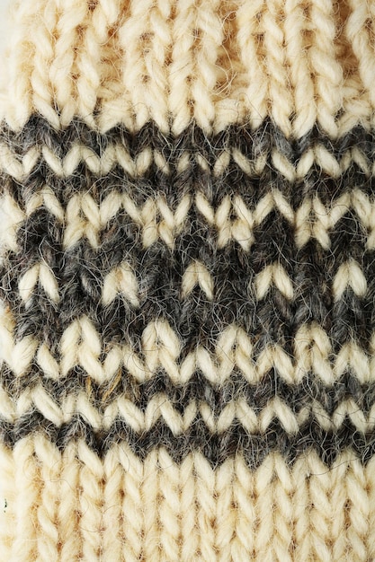 Texture de tricot de près