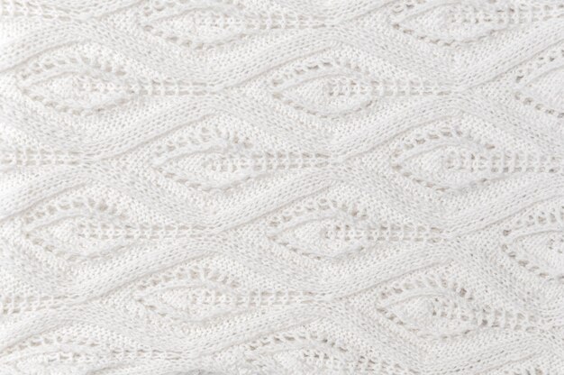 Texture tricotée blanche