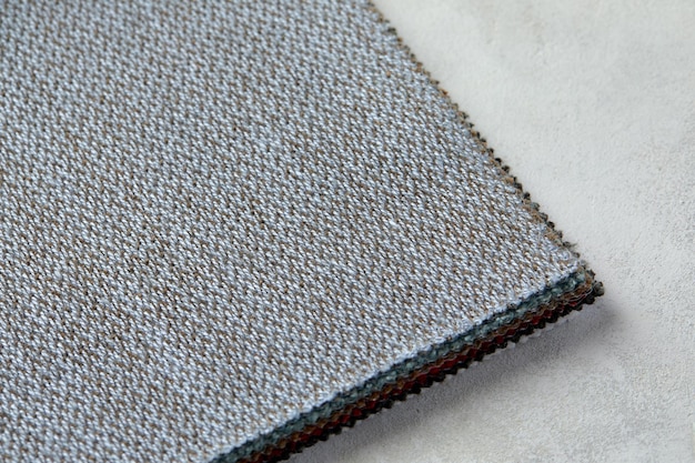 Texture tricotée Texture de tissu jacquard avec motif gris Motif mosaïque au crochet